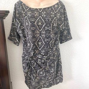 Zara Woman Rayon Side Twist Mini Dress XS
